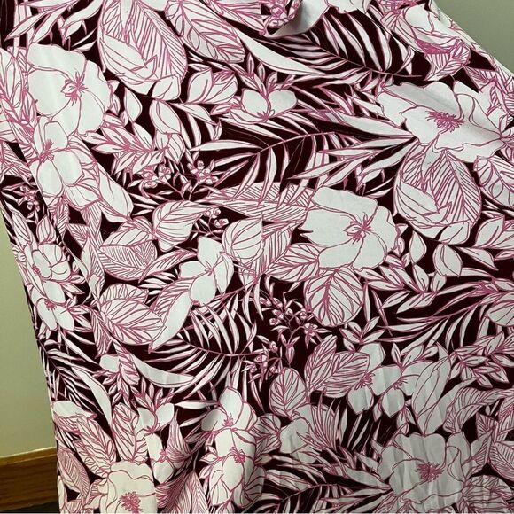 Sunrise in Paradise Pink Multi Tropical Print Maxi Dress - Picture 9 of 16